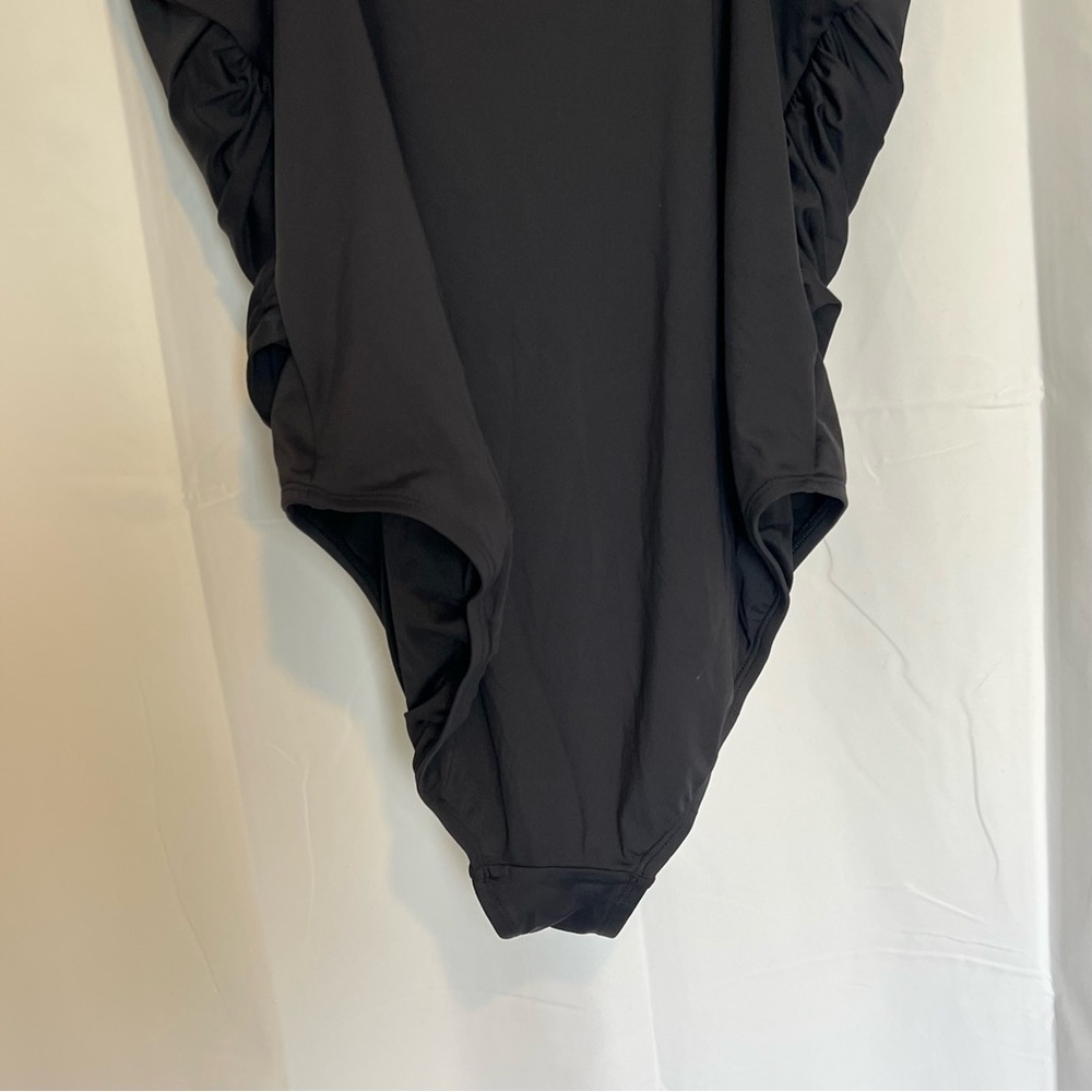 Bleu Rod Beattie Black Women's Molded-Cup One-Piece Swimsuit (Black, 20w) - Picture 5 of 11